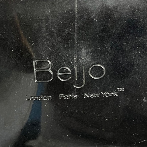 🌻Beijo Black Patent Studded Small Handbag Shoulder Bag Clutch - Picture 2 of 11